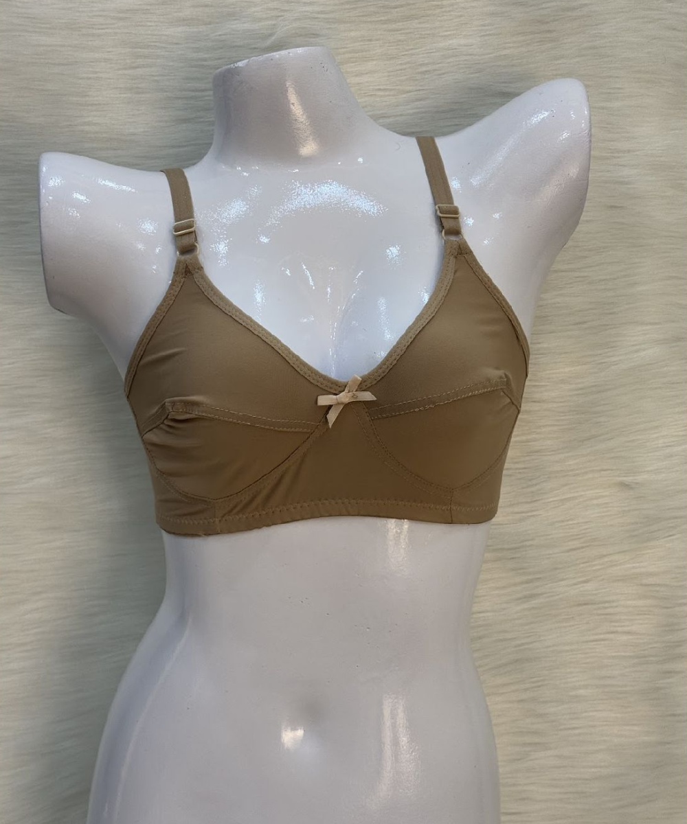 Catch Polyester Fine Non Padded Bra Brown