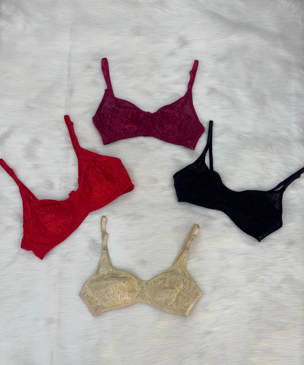 Stylish Non Padded Bra Red