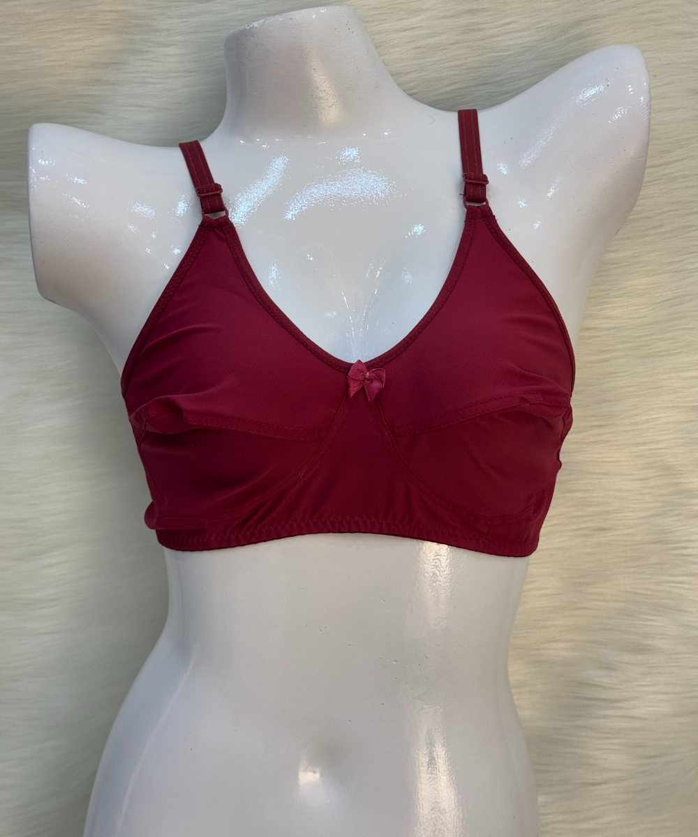 Catch Polyester Fine Non Padded Bra Burgundy