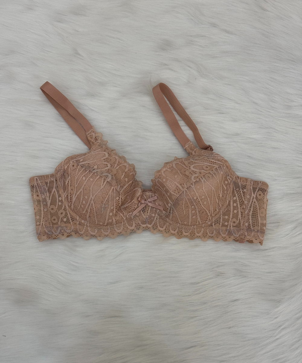 Tap Fashion Non Padded Wired Bra Peach