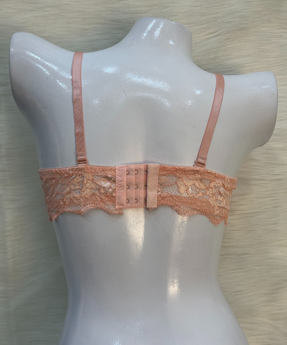 Catch Stylish Doted Padded Bra Baby Pink