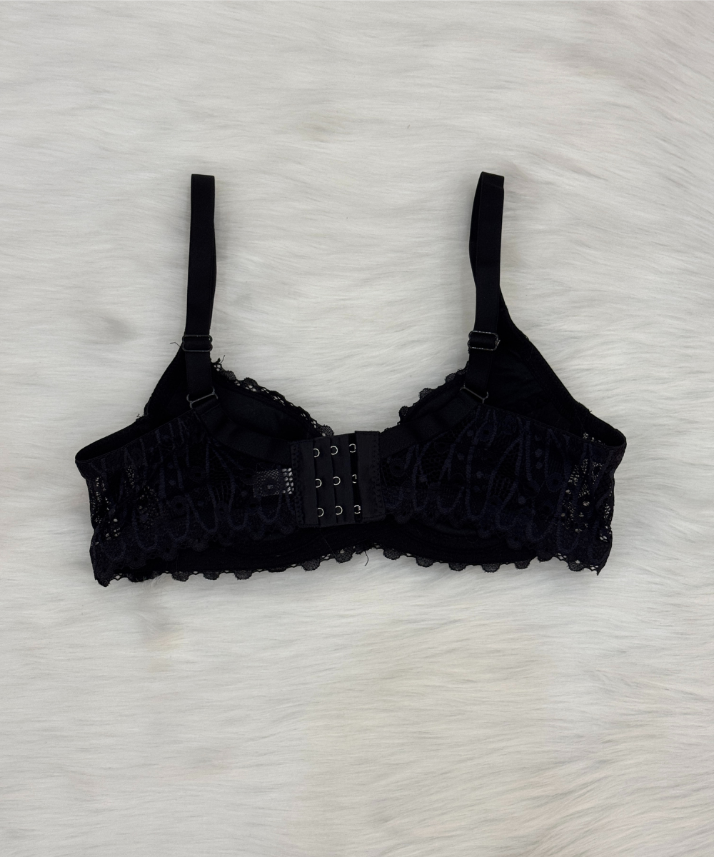 Tap Fashion Non Padded Wired Bra Black