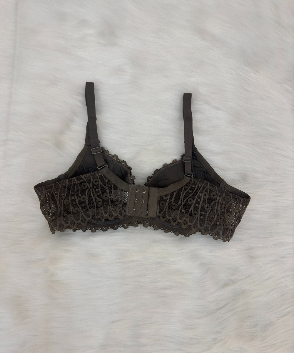 Tap Fashion Non Padded Wired Bra Olive Green