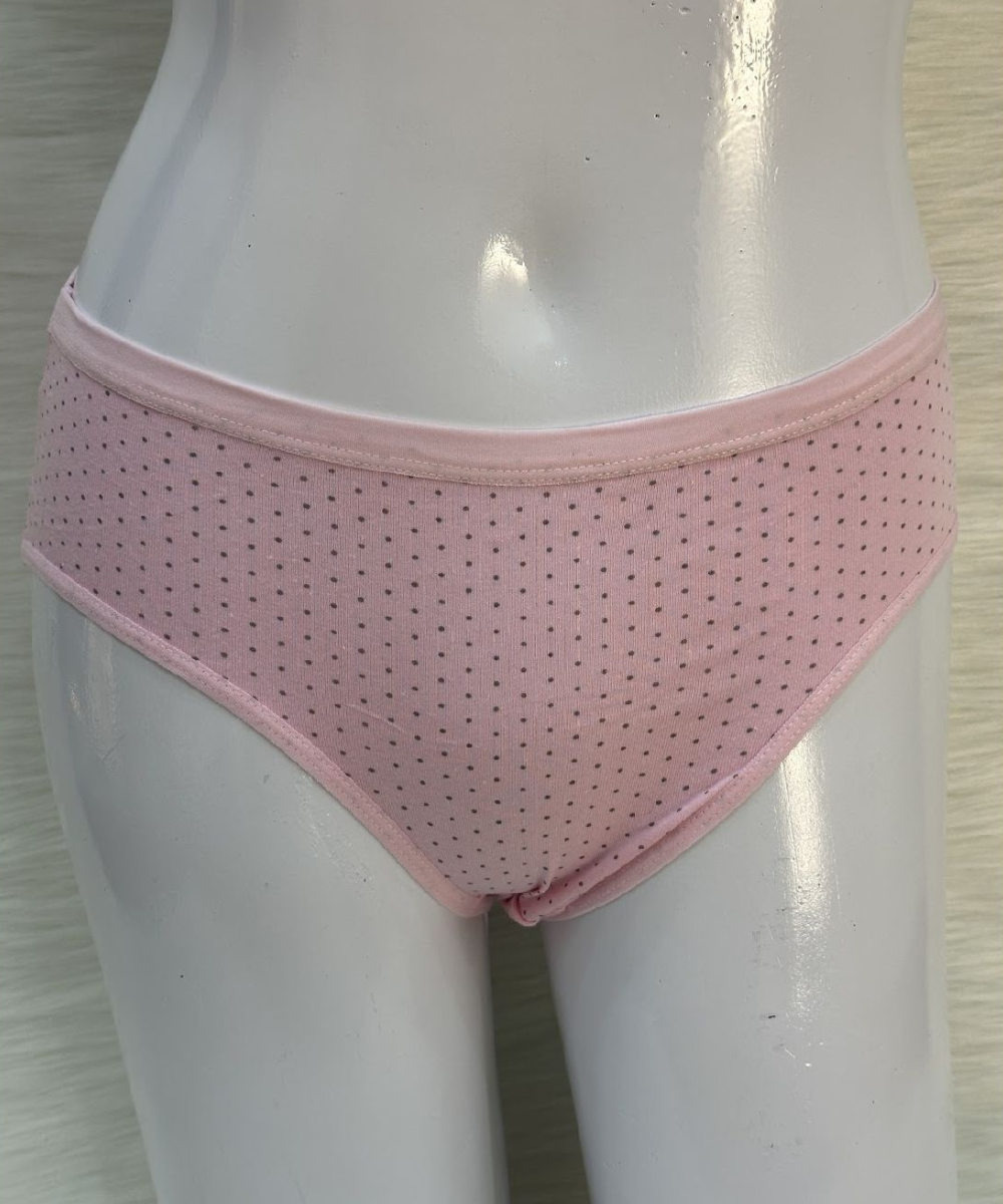 Comfort cotton doted panty Baby Pink