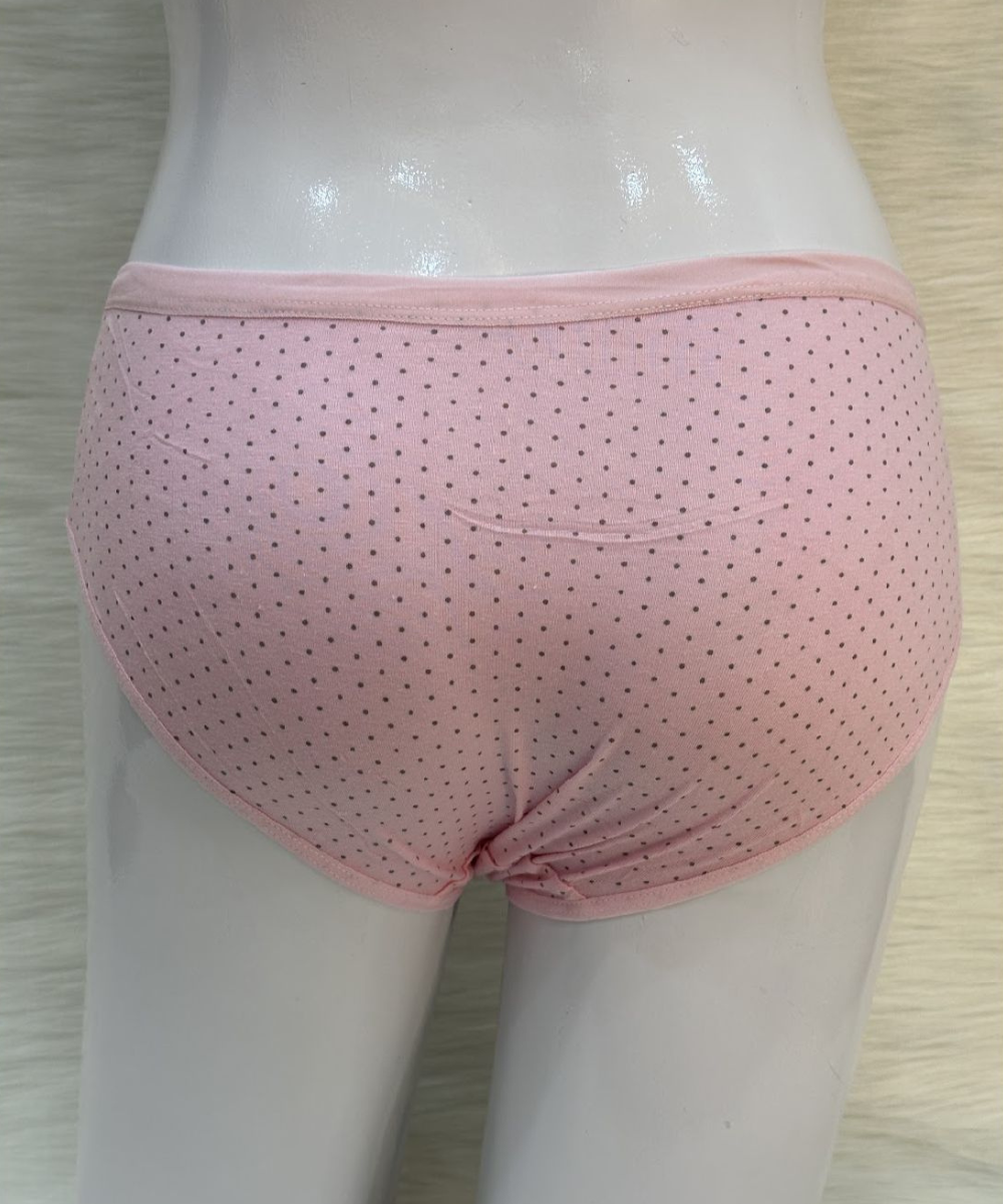 Comfort cotton doted panty Baby Pink