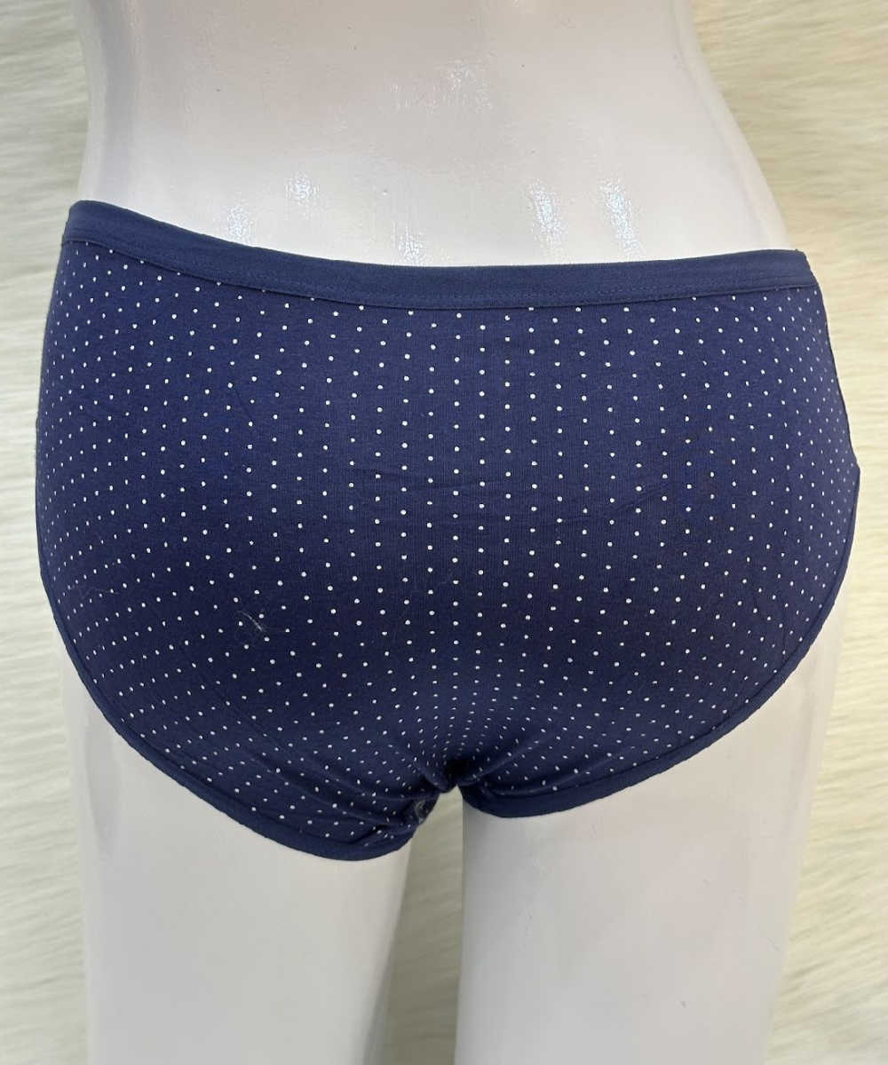 Comfort cotton doted panty Blue