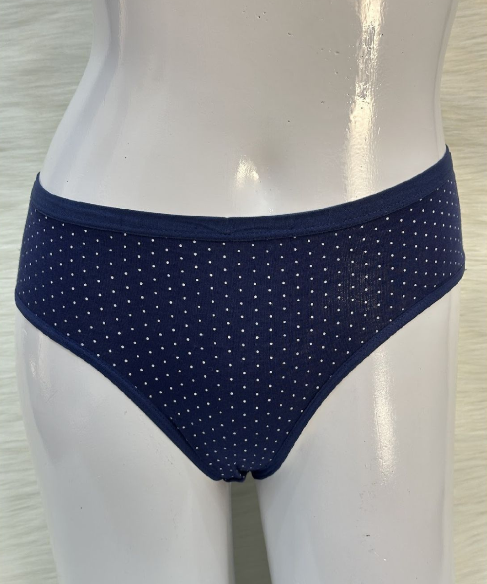 Comfort cotton doted panty Blue